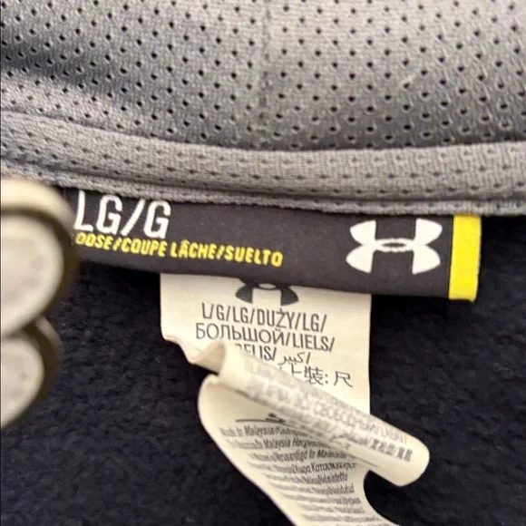 Under Armour Black and Gray Full-Zip Hoodie - Picture 6 of 6